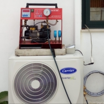 prova tenuta e vuoto a spinta dopo il montaggio